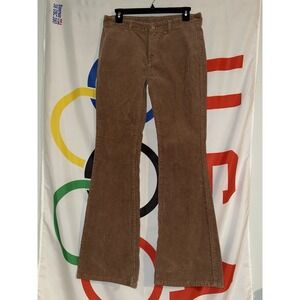 John J. Galt Corduroy Pants Womens Small Bootcut Flare Brown